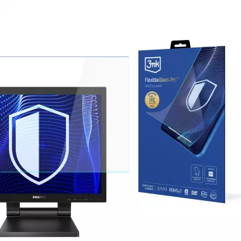 3MK PROTECTION Film de protection d'écran FlexibleGlass Pro pour moniteur Philips 172B9TL (17 inch, 5:4, verre hybride, dureté 7H, 0,3 mm, transparent)