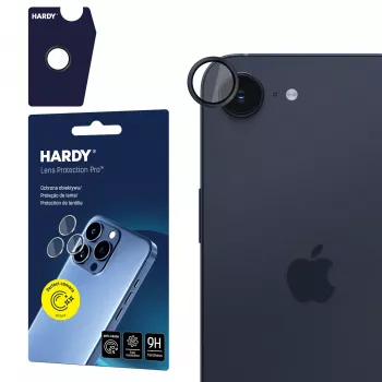 Protection d'objectif HARDY Lens Protection Pro 3MK PROTECTION pour Apple iPhone 16E/17E, noire