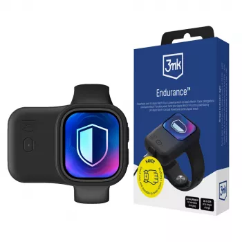 Étui powerbank Endurance 3MK pour Apple Watch 44 mm/45 mm 2,5 W 1200 mAh USB-C, noir