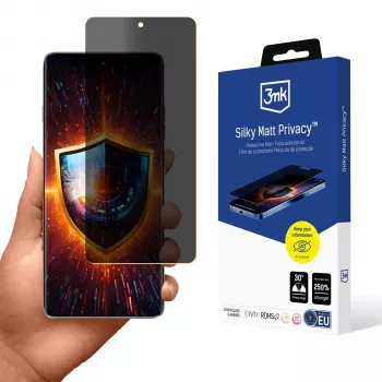 3MK Silky Matt protection d'écran de confidentialité pour Motorola Edge 60 Pro