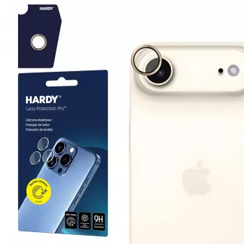 Protection d'objectif 3MK Apple iPhone Air HARDY Lens Protection Pro or titane