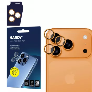 Protection d'objectif 3MK HARDY Lens Protection ProOrange pour Apple iPhone 17 Pro / 17 Pro Max