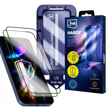 3MK PROTECTION Apple iPhone 13/13 Pro/14/16E/17E - Protection d'écran 3mk Hardy Hardura 9H