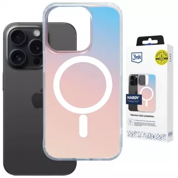 3MK PROTECTION Apple iPhone 15 Pro - Coque 3mk Hardy PrisMag noire