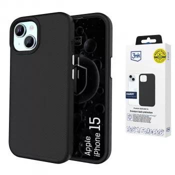 3MK PROTECTION Apple iPhone 15 coque arrière antichoc MagCase Hardy transparente