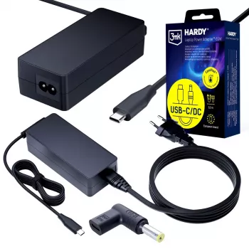 3MK PROTECTION Acer, Sony 20V USB-C femelle vers 5.5 x 1.7mm - bloc d'alimentation pour ordinateur portable 3mk Hardy