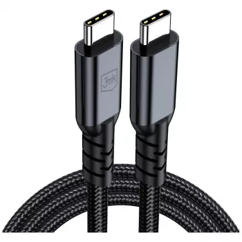 3MK PROTECTION câble Hyper N-SERIES Thunderbolt 4 2 m 48 V/5 A 40 Gbit/s 240 W 8K60Hz noir