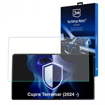 3MK PROTECTION Cupra Terramar (2024 -) - Protecteur d'écran mat TechWrap pour écran central