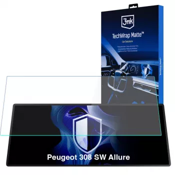 3MK PROTECTION Peugeot 308 SW Allure - Film protecteur mat TechWrap pour écran central