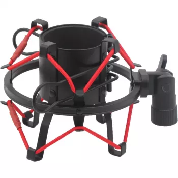 Suspension antichoc MOZOS SHM2-RED pour microphone 48-54 mm rouge