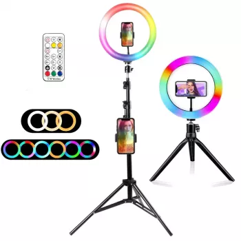 Ring light LED MOZOS MLM-RING-RGB 26 cm