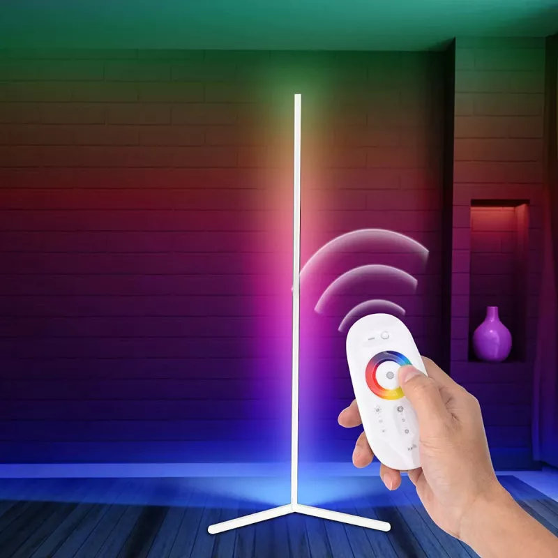 Lampadaire d'angle LED MOZOS LC-RGB blanc