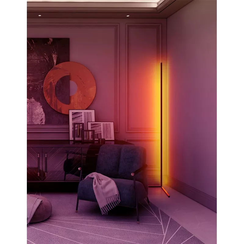 Lampadaire d'angle LED MOZOS LC-RGB blanc