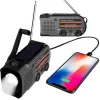 Radio AM/FM solaire à dynamo MOZOS ER-01 5000 mAh