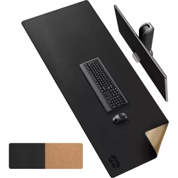 Tapis de bureau en cuir MOZOS LDP1260 Premium 1200x600 mm noir