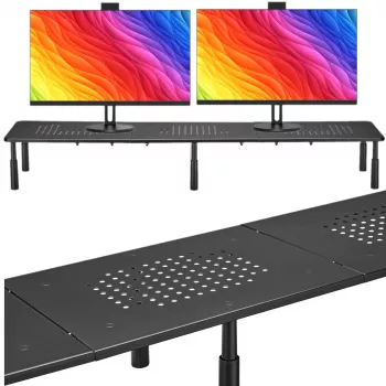MOZOS SPM2 Support surélevateur double moniteur pour bureau 1000x230x120 mm noir
