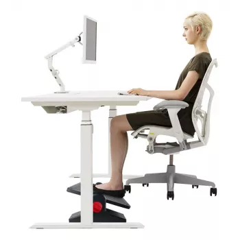 MOZOS FS7 Repose-pieds ergonomique pour le bureau, hauteur et inclinaison réglables, noir