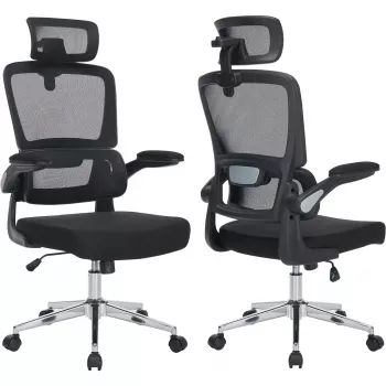 MOZOS ERGO-K Chaise de bureau pivotante ergonomique noire