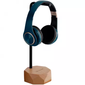 MOZOS HS-PRO-LIGHT Support casque en bois, frêne et fer, 35 cm, brun clair