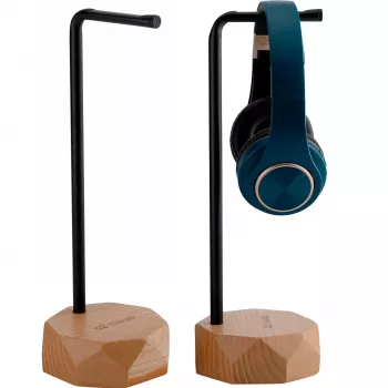MOZOS HS-PRO-LIGHT Support casque en bois, frêne et fer, 35 cm, brun clair
