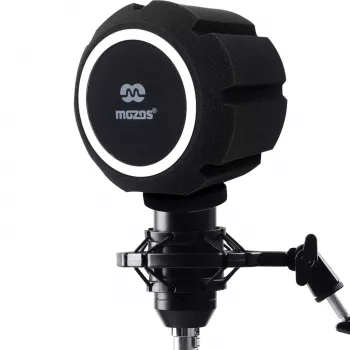 MOZOS PS-5 Filtre anti-pop sphérique en mousse pour microphone - Noir