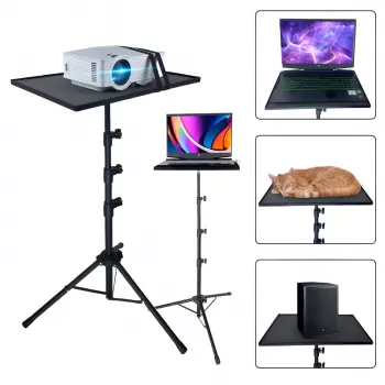 MOZOS PL2 Trépied universel pour projecteur, ordinateur portable, tablette, noir, 70-120 cm, 10 kg