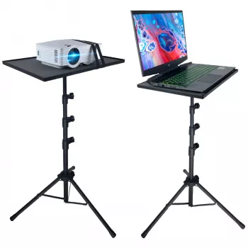 MOZOS PL2 Trépied universel pour projecteur, ordinateur portable, tablette, noir, 70-120 cm, 10 kg