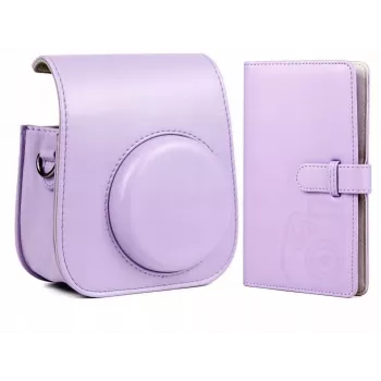 Ensemble 2 en 1 LOVEINSTANT étui pour Fuji Instax Mini 11 + album violet