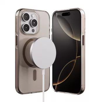 Coque Crong Clear MAG Pro pour iPhone 15 Pro avec MagSafe (Desert)