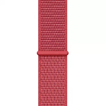 Bracelet Sport Loop en nylon Crong pour Apple Watch 38/40/41/42 mm Rouge