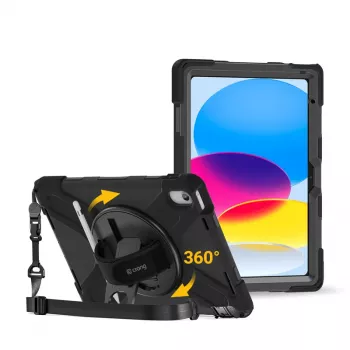 Coque Crong Defender Plus pour iPad 11 A16 (2025) / 10,9 inch (2022) Noire