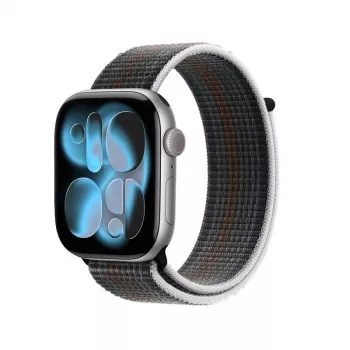 Bracelet Sport Loop en nylon Crong pour Apple Watch 38/40/41/42 mm (Midnight Run)