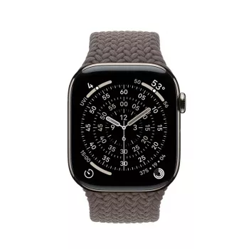 Crong Wave Band - bracelet tressé pour Apple Watch 44/45/46/49 mm (marron)