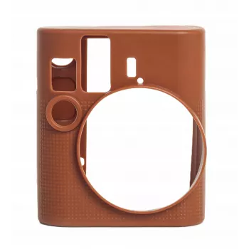 Étui de protection en silicone LOVEINSTANT pour Fujifilm Instax Mini 41 - marron