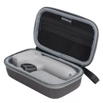 Étui de protection SUNNYLIFE pour DJI Motion Controller - sac de transport semi-rigide en cuir PU et EVA (noir)
