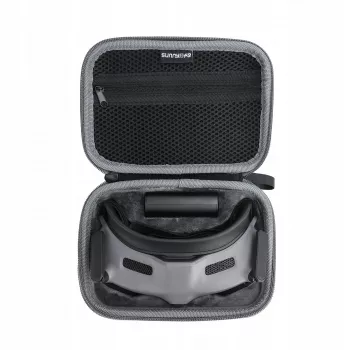 Sac de transport de protection SUNNYLIFE pour DJI Goggles 2 - coque rigide en mousse EVA gris/noir