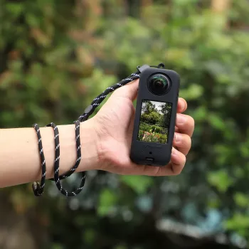 Étui de protection en silicone SUNNYLIFE pour Insta360 X3 - Noir