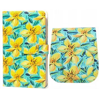 Lot étui photo et album photo LOVEINSTANT pour Fujifilm Instax Mini 11 - Motif jonquilles