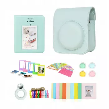 Ensemble d'accessoires 8 en 1 LOVEINSTANT pour Fujifilm Instax Mini 12, vert menthe