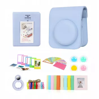 Ensemble d'accessoires 8 en 1 LOVEINSTANT pour Fujifilm Instax Mini 12 - bleu