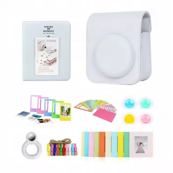 Ensemble d'accessoires 8 en 1 LOVEINSTANT pour Fujifilm Instax Mini 12 - blanc