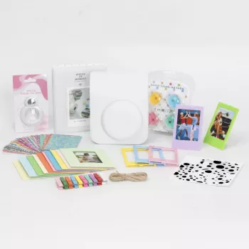 Ensemble d'accessoires 8 en 1 LOVEINSTANT pour Fujifilm Instax Mini 12 - blanc