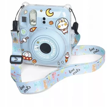 LOVEINSTANT Étui pour Fujifilm Instax Mini 12 + autocollants / Escape from Earth