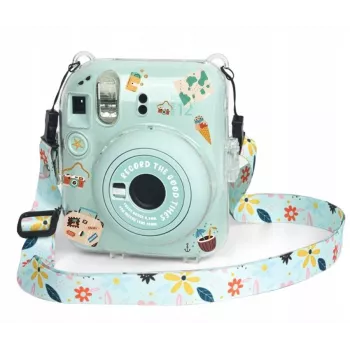 LOVEINSTANT Étui pour Fujifilm Instax Mini 12 avec autocollants / Holiday Time