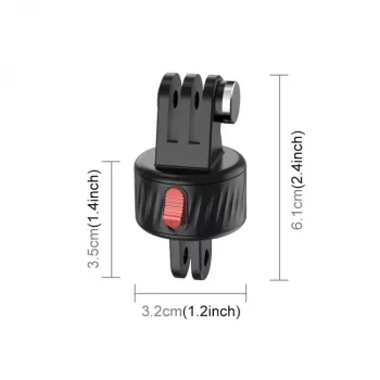 PULUZ Support magnétique à démontage rapide pour GoPro Hero 11 10 9 8 7 6 5 4 / SJCAM / Xiaomi / DJI - PU706b