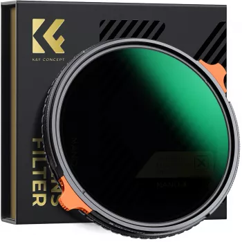 Filtre hybride 2 en 1 K&F Concept 58 mm polariseur CPL + ND4-ND64 variable gris KF01.1913