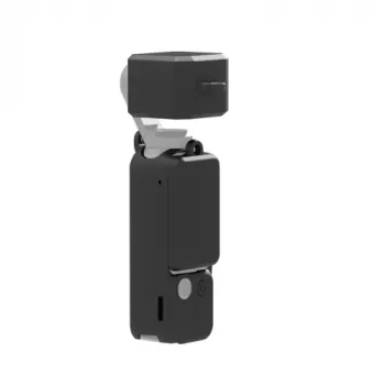 Étui de protection en silicone PULUZ avec cache-objectif et cache-écran pour DJI Osmo Pocket 3, noir (PU894B)