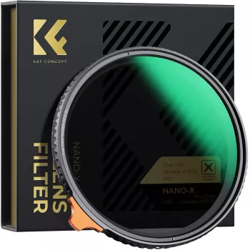 Filtre ND variable K&F Concept ND2-ND32 82 mm True Color MRC Nano X