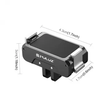 Support adaptateur PULUZ PU995B 1/4 + système GoPro pour DJI Osmo Action 4 / 3