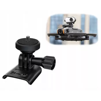 Support de fixation caméra SUNNYLIFE pour DJI Avata 2, GoPro et filetage 1/4 inch, noir/Gris